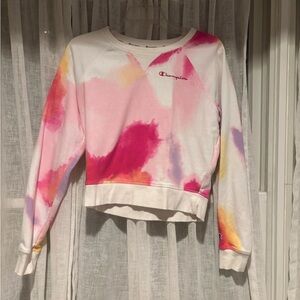 Champion Women's Multicolor Tie-Dye Sweatshirt